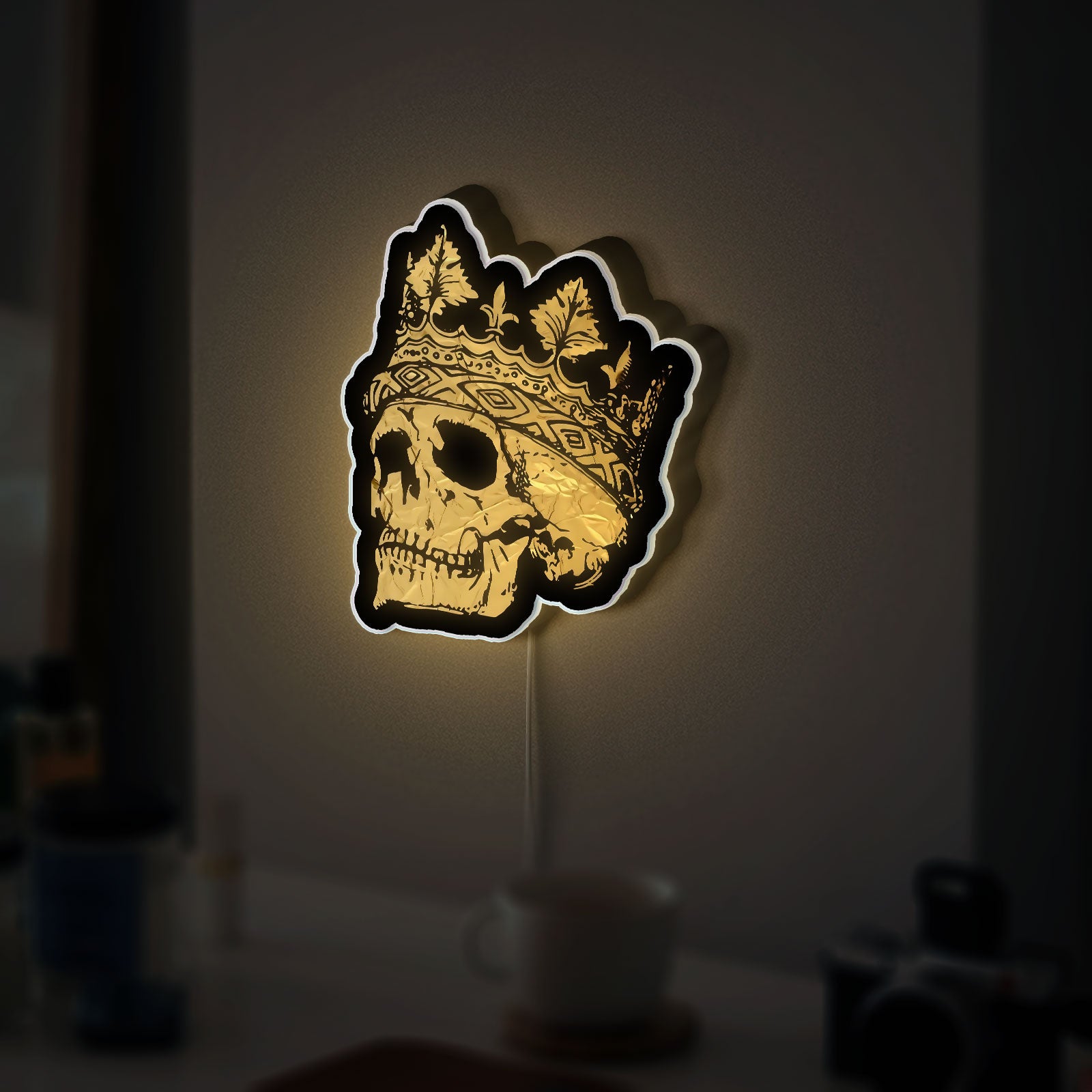 King Midas 3D Light Box - Golden Touch LED Night Light, Mythological Decor for Ancient History & Fantasy Fans 