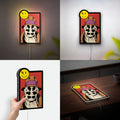 Rorschach Watchmen 3D Light Box - DC Comics LED Night Light, Graphic Novel Inspired Decor for Fans 