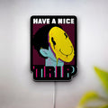 Trippy 3D Light Box - Psychedelic LED Night Light, Acid Art Decor for Hippie & Rave Room, Cool Gift for Music Festival Fans 