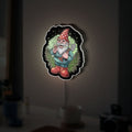 Smoking Gnome 3D Light Box - Funny Character LED Night Light, Quirky Home Decor for Adults, Unique Gift for Stoner & Cannabis Enthusiasts 