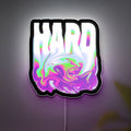 EDM Festival 3D Light Box - Rave Glow Night Light, Trippy Music Decor for EDC & Hard Summer Fans, LED Party Room Art 