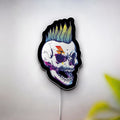 Punk Rock Skull 3D Light Box - Edgy Mohawk LED Night Light, Heavy Metal Decor for Music Fans & Rebel Room Aesthetics 