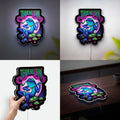 Psychedelic Frog 3D Light Box - Trippy LED Night Light, Vibrant Wall Decor for Music & Art Lovers, Unique Gift for Hippie Aesthetic 