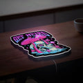 Psychedelic Mushroom 3D Light Box - Trippy Hippie LED Night Light, Drippy Skull Decor for Stoner Room & Music Lovers 