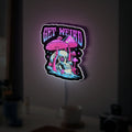 Psychedelic Mushroom 3D Light Box - Trippy Hippie LED Night Light, Drippy Skull Decor for Stoner Room & Music Lovers 