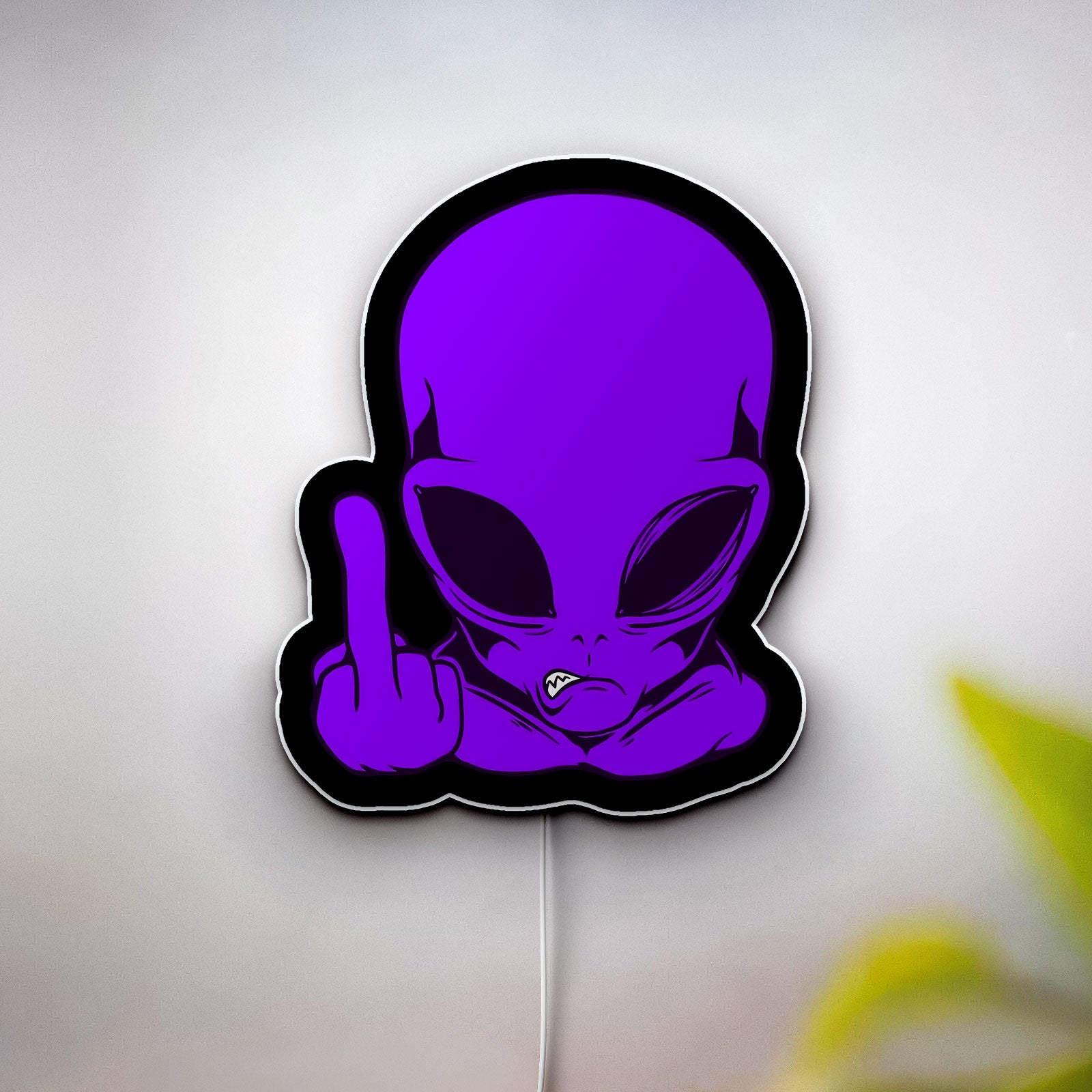 Alien Invasion 3D Light Box - Sci-Fi Space Themed LED Night Light, UFO & Area 51 Inspired Decor for Galaxy Lovers 