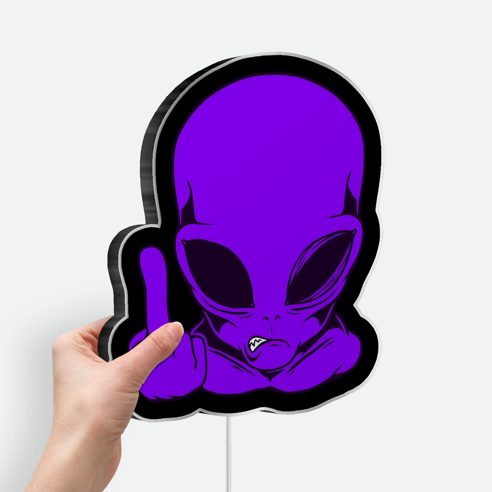 Alien Invasion 3D Light Box - Sci-Fi Space Themed LED Night Light, UFO & Area 51 Inspired Decor for Galaxy Lovers 