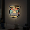 Funny Giant Cat Monster 3D Light Box - Playful Angry Cat LED Night Light, Whimsical Pet Decor for Cat Lovers 