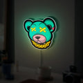 Dead Rich Cartoon 3D Light Box - Urban Streetwear LED Night Light, Gold Chain Gangster Decor for Hip Hop Fans 