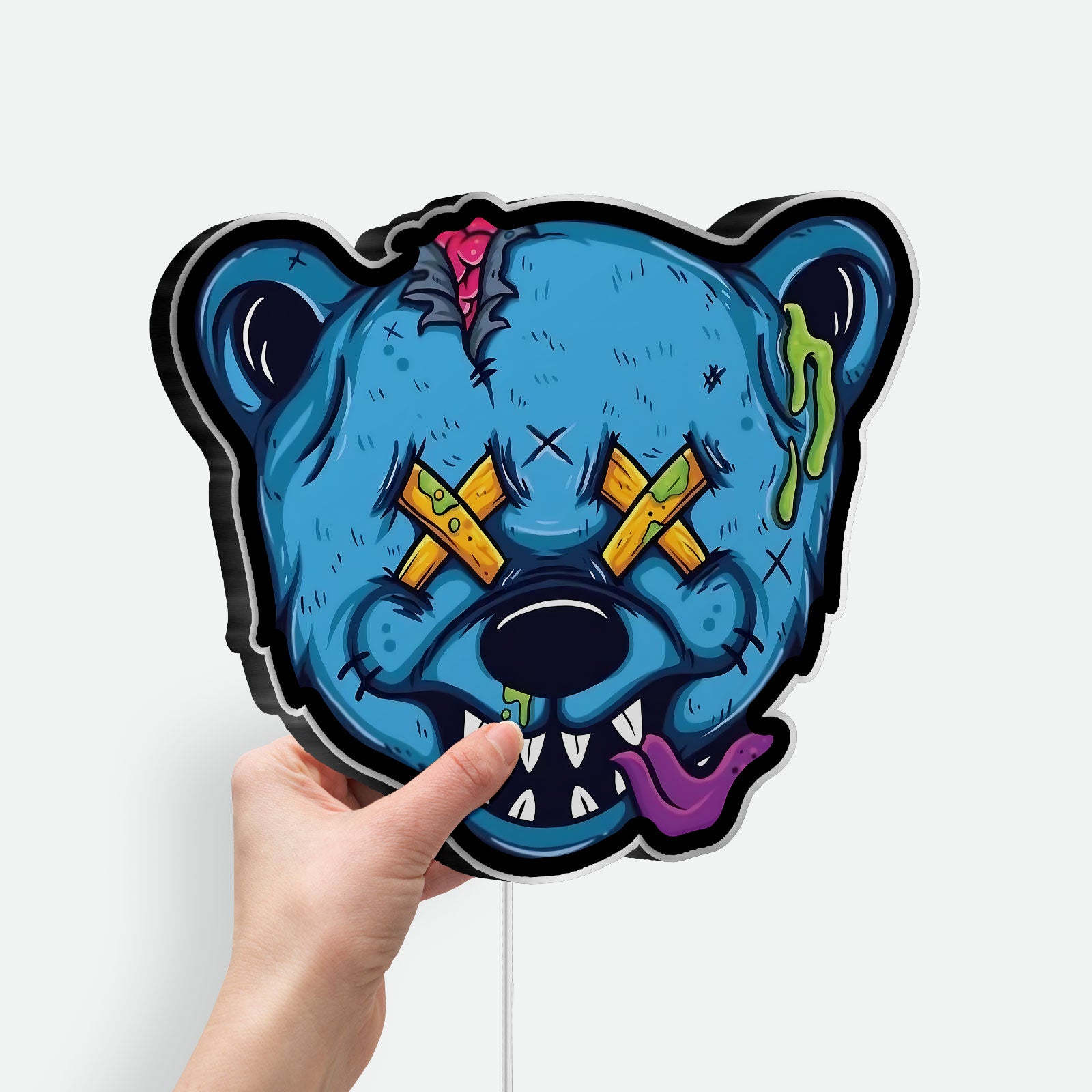 Doodle Art 3D Light Box - Graffiti Style LED Night Light, Urban Street Art Decor for Teens Room, Cool Gift for Art Lovers 
