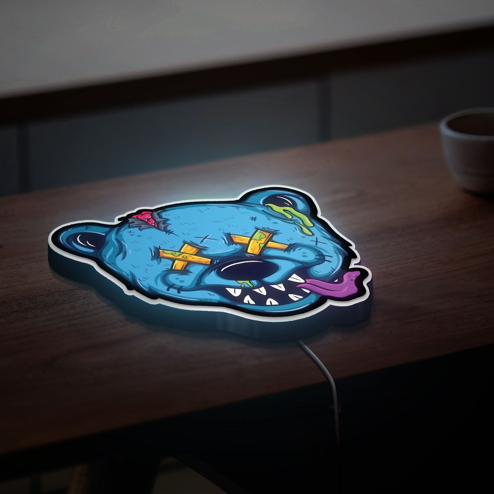 Doodle Art 3D Light Box - Graffiti Style LED Night Light, Urban Street Art Decor for Teens Room, Cool Gift for Art Lovers 