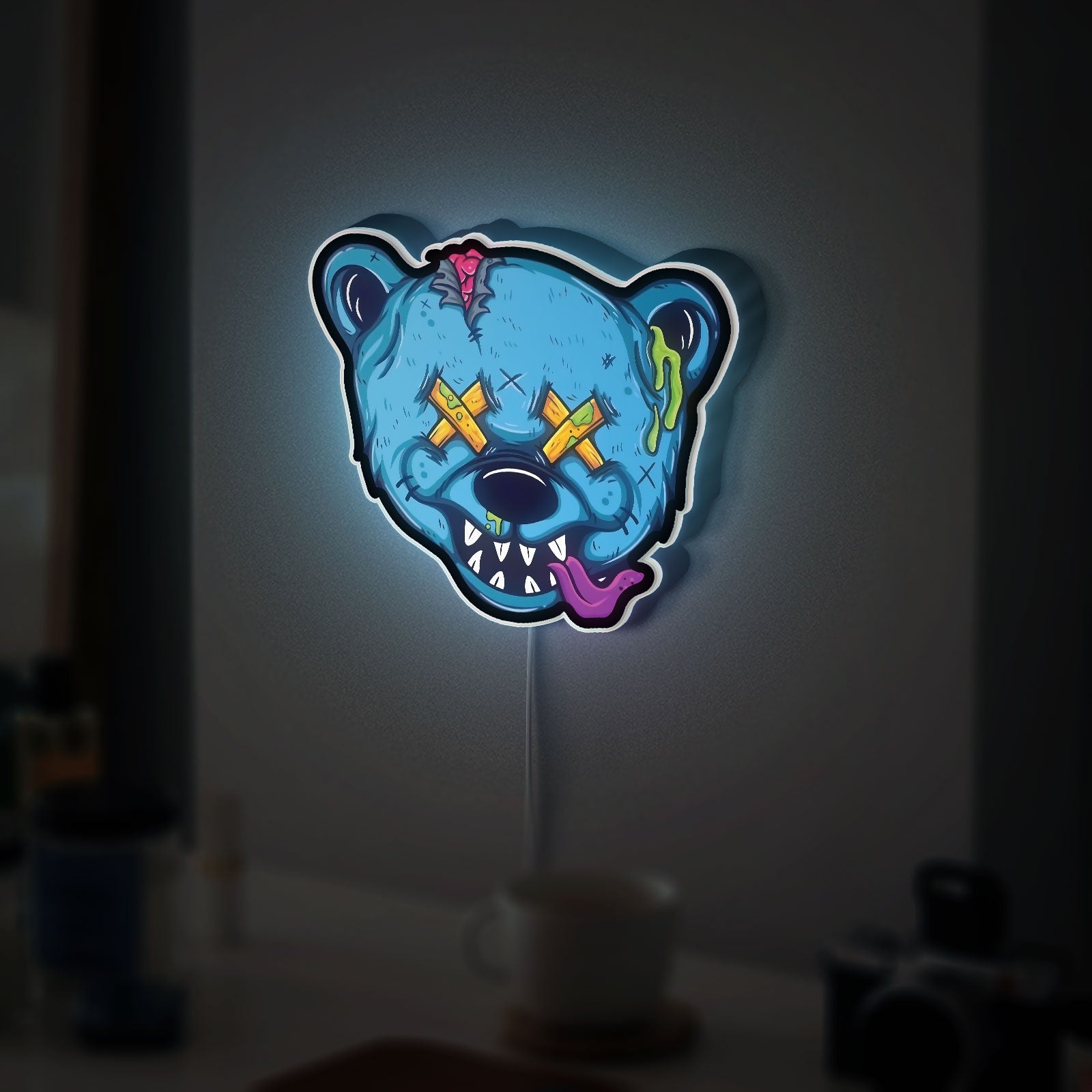 Doodle Art 3D Light Box - Graffiti Style LED Night Light, Urban Street Art Decor for Teens Room, Cool Gift for Art Lovers 