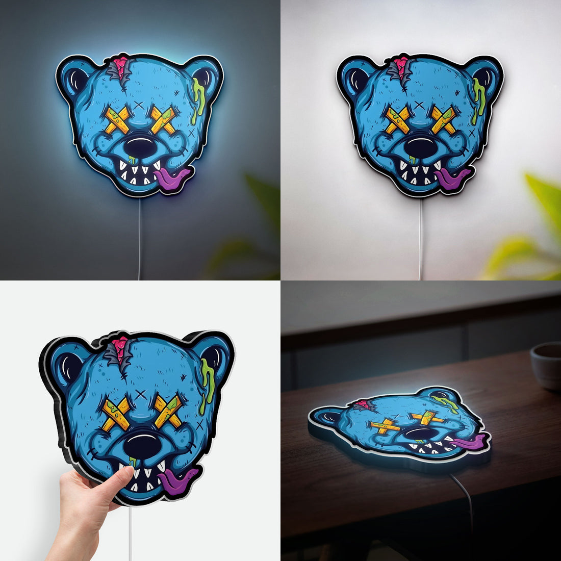Doodle Art 3D Light Box - Graffiti Style LED Night Light, Urban Street Art Decor for Teens Room, Cool Gift for Art Lovers 