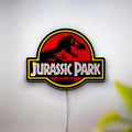 Jurassic Park Dino 3D Light Box - Glowing Logo Night Light, Prehistoric Dinosaur Decor for Movie Fans & Kids Room 