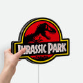 Jurassic Park Dino 3D Light Box - Glowing Logo Night Light, Prehistoric Dinosaur Decor for Movie Fans & Kids Room 