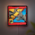 Jurassic World Dino Battle 3D Light - Glowing Dinosaur Night Light, Prehistoric Adventure Decor for Kids Room & Jurassic Park Fans 