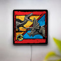 Jurassic World Dino Battle 3D Light - Glowing Dinosaur Night Light, Prehistoric Adventure Decor for Kids Room & Jurassic Park Fans 