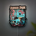 Jurassic Park Dilo 3D Light Box - Glow-in-the-Dark Dinosaur Night Light, Movie-Themed Decor for Fans & Kids Room