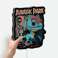 Jurassic Park Dilo 3D Light Box - Glow-in-the-Dark Dinosaur Night Light, Movie-Themed Decor for Fans & Kids Room