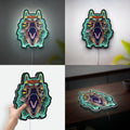 Jurassic Park 3D Light Box - Dinosaur Park Entrance LED Night Light, Movie-Themed Decor for Film Fans & Kids Room 