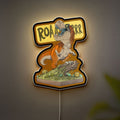 Dinosaur 3D Light Box - T-Rex LED Night Light, Scary Jurassic Cartoon Decor for Dino & Sci-Fi Fans
