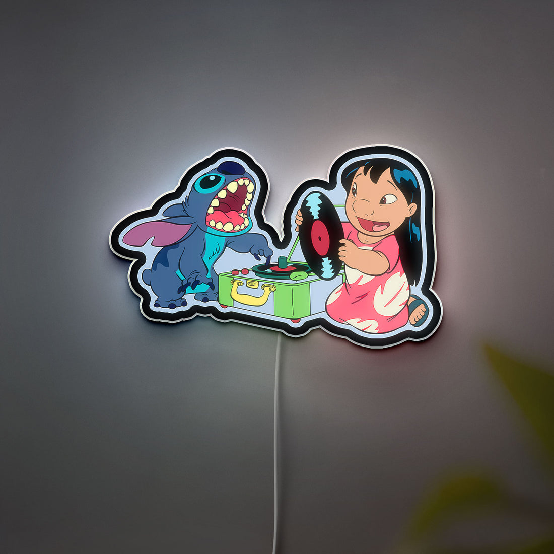 Lilo & Stitch 3D Light Box - Cute Cartoon Character LED Night Light, 90s Nostalgic Decor for Disney Fans & Kids Room 