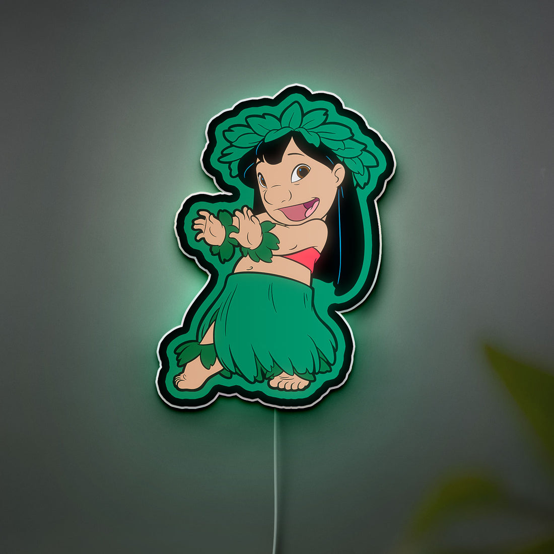 Lilo & Stitch 3D Light Box - Hawaiian Themed LED Night Light, Disney Character Decor for Kids Room & Anime Fans 