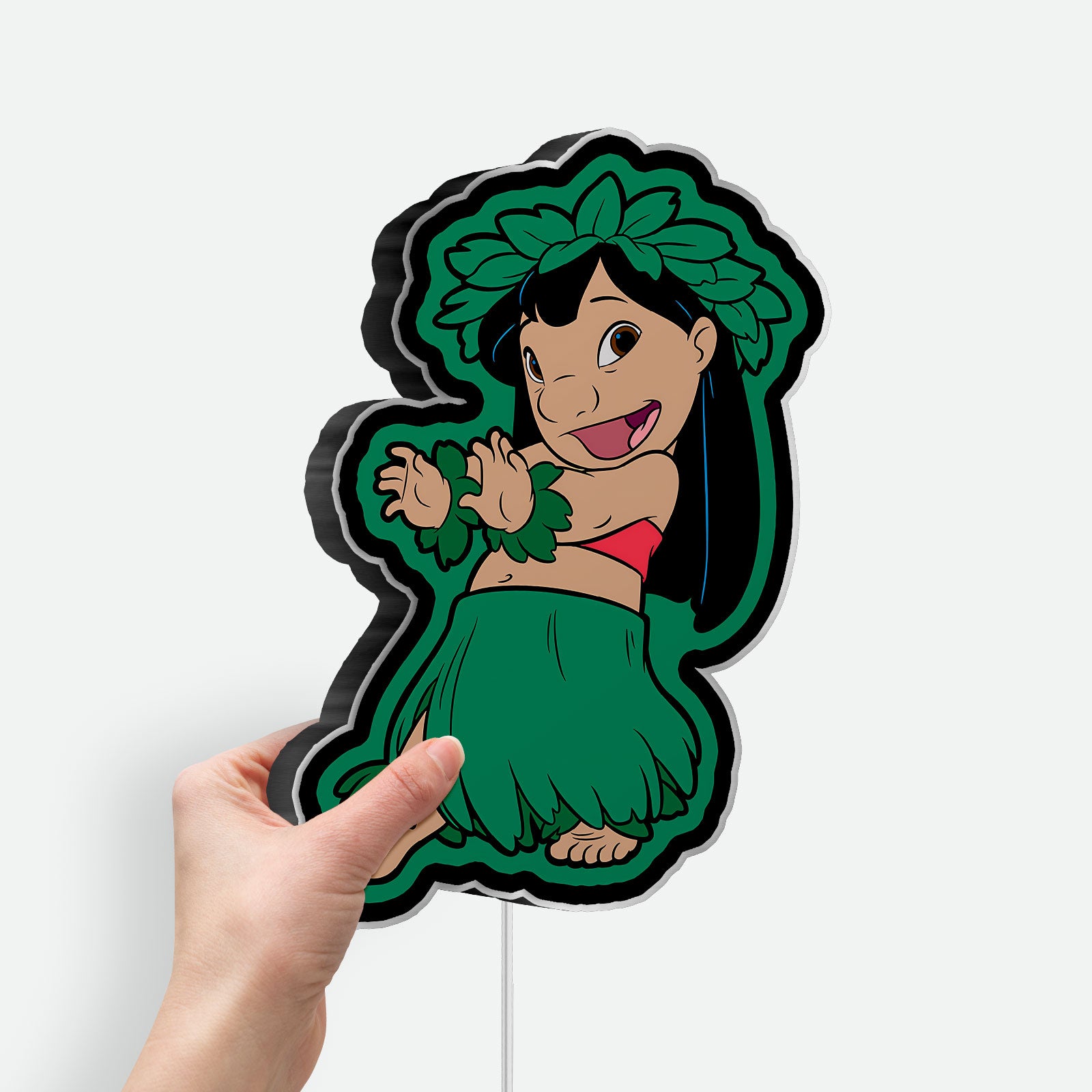 Lilo & Stitch 3D Light Box - Hawaiian Themed LED Night Light, Disney Character Decor for Kids Room & Anime Fans 