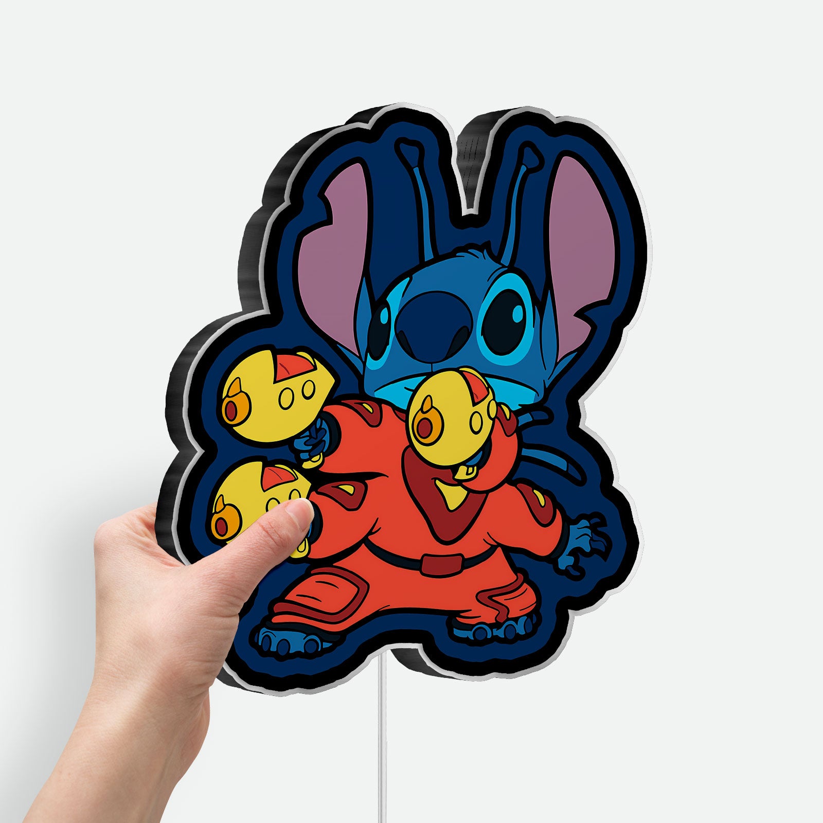 Stitch 3D Light Box - Disney Lilo & Stitch LED Night Light, Cute Cartoon Room Decor for Anime & Disney Fans 