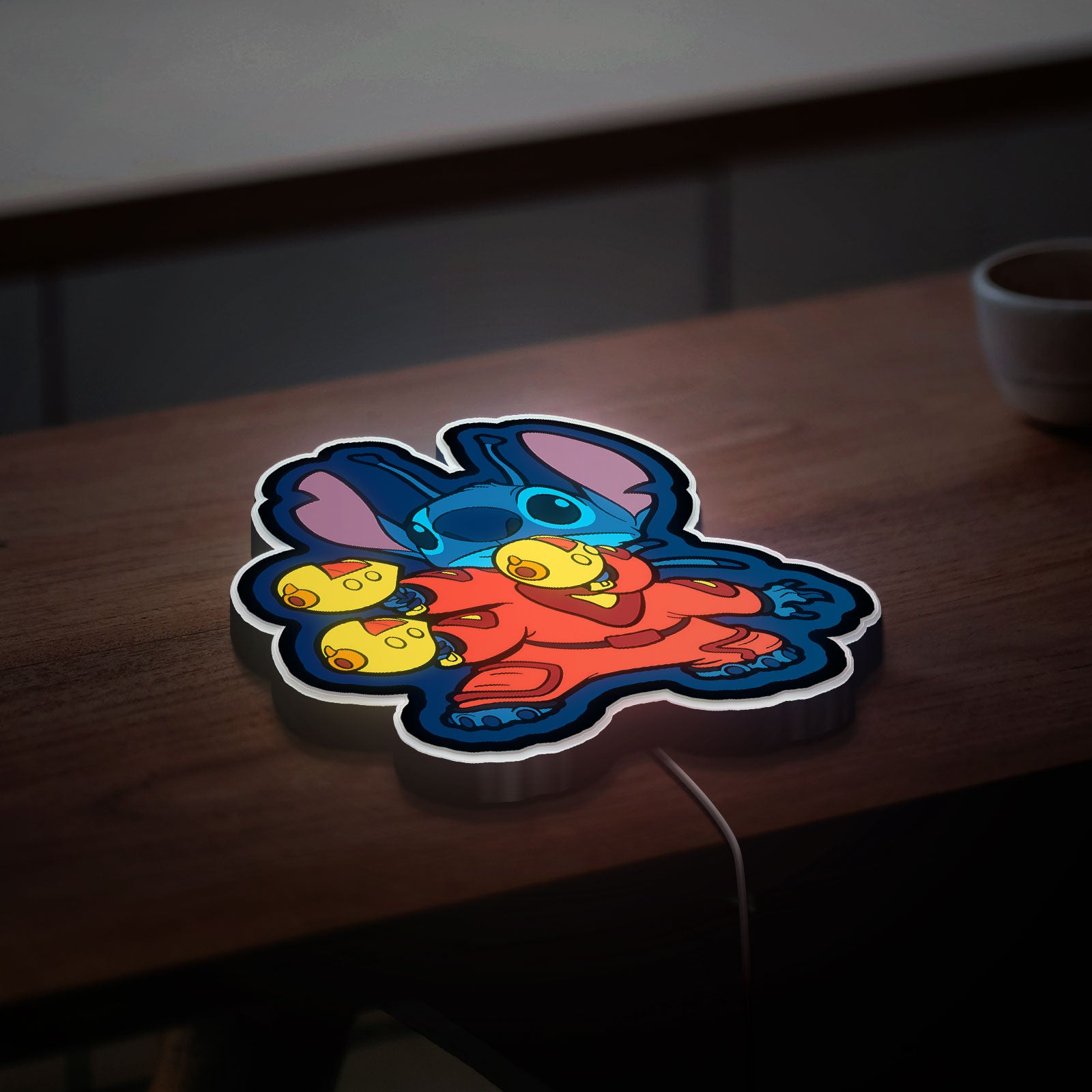 Stitch 3D Light Box - Disney Lilo & Stitch LED Night Light, Cute Cartoon Room Decor for Anime & Disney Fans 