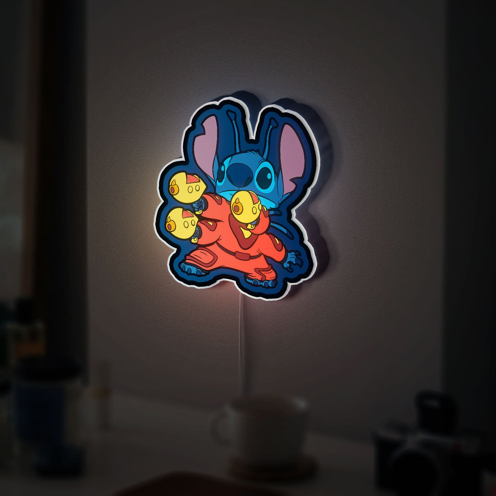 Stitch 3D Light Box - Disney Lilo & Stitch LED Night Light, Cute Cartoon Room Decor for Anime & Disney Fans 