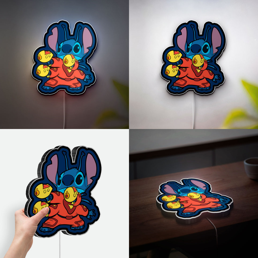 Stitch 3D Light Box - Disney Lilo & Stitch LED Night Light, Cute Cartoon Room Decor for Anime & Disney Fans 