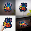 Stitch 3D Light Box - Disney Lilo & Stitch LED Night Light, Cute Cartoon Room Decor for Anime & Disney Fans 