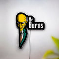 Mr. Burns 3D Light Box - The Simpsons Character LED Night Light, Funny Cartoon Decor for Fans & Office Humor Gift 
