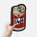 Duff Beer 3D Light Box - The Simpsons Inspired LED Night Light, Homer Simpson Bar Decor for Man Cave & Fans 