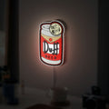 Duff Beer 3D Light Box - The Simpsons Inspired LED Night Light, Homer Simpson Bar Decor for Man Cave & Fans 