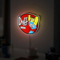 Duffman 3D Light Box - The Simpsons Beer LED Night Light, Cool Cartoon Decor for Man Cave & Bar Room 