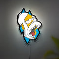 Simpsons cartoon 3D Light Box - Homer Simpson LED Night Light, Cartoon Character Decor for Fans, , Retro TV Show Inspired Room Lighting
