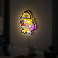 The Simpsons 3D Light Box - Homer Simpson LED Night Light, Cartoon Character Decor for Fans, Retro TV Show Inspired Room Lighting
