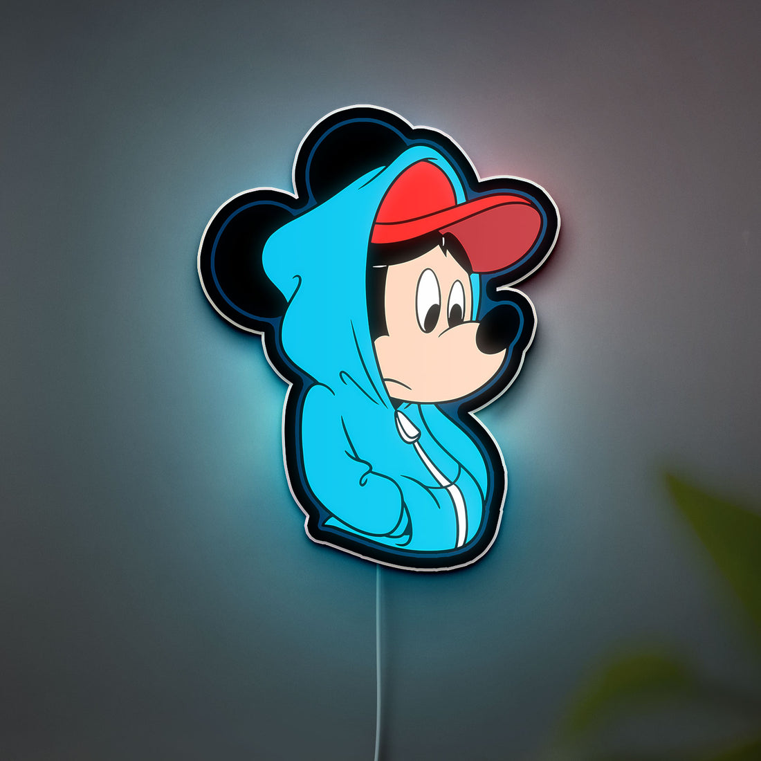 Mickey Mouse 3D Light Box - Disney Cartoon LED Night Light, Retro Character Decor for Kids Room & Disney Fans 