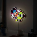 Mickey Mouse Skateboarding 3D Light Box - Disney Cartoon LED Night Light, Fun Sports Decor for Kids Room, Goofy Gift for Disney Fans 