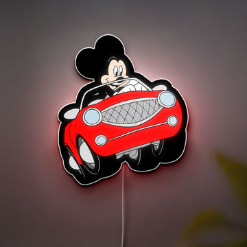Mickey Mouse 3D Light Box - Classic Cartoon LED Night Light, Disney Character Decor for Kids Room & Disney Fans 
