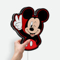 Mickey Mouse 3D Light Box - Classic Disney Character LED Night Light, Cartoon Wall Decor for Kids Room & Disney Fans 
