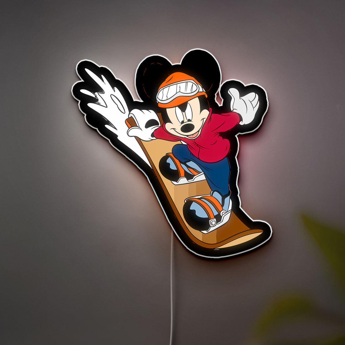 Mickey Mouse 3D Light Box - Classic Cartoon LED Night Light, Disney Character Decor for Kids Room & Disney Fans