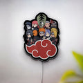 Naruto Akatsuki 3D Light Box - Anime LED Night Light with Cloud Symbol, Perfect Gift for Naruto Shippuden Fans and Anime Lovers