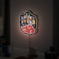 Naruto Akatsuki 3D Light Box - Anime LED Night Light with Cloud Symbol, Perfect Gift for Naruto Shippuden Fans and Anime Lovers