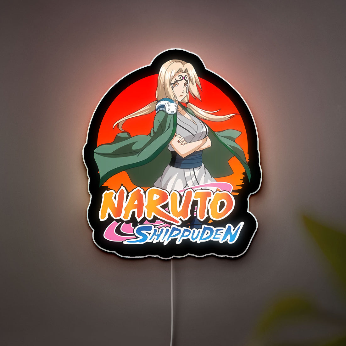 Tsunade Senju 3D Light Box - Naruto Anime LED Night Light, Hokage Character Decor for Anime Fans & Otaku Gifts 