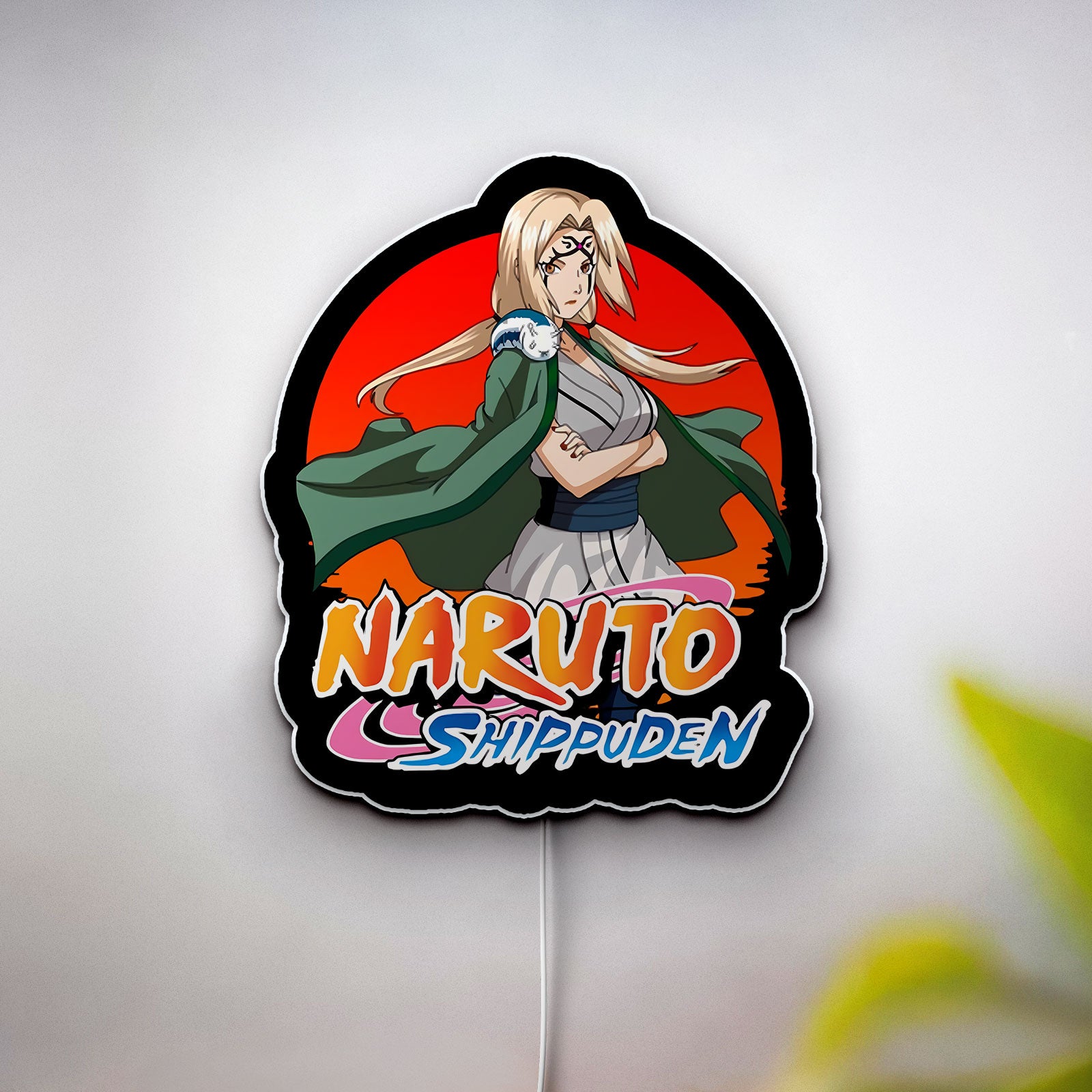 Tsunade Senju 3D Light Box - Naruto Anime LED Night Light, Hokage Character Decor for Anime Fans & Otaku Gifts 