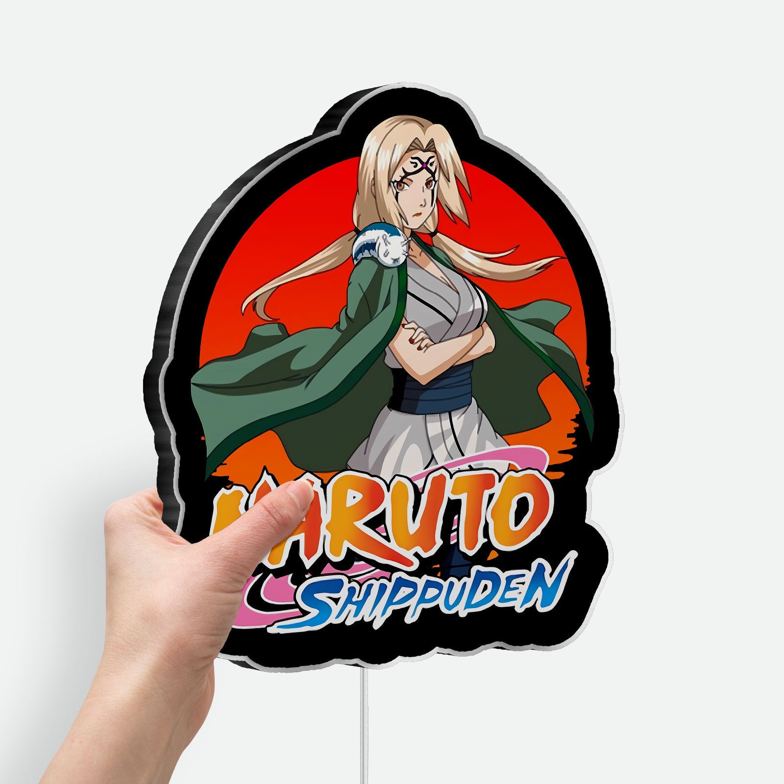 Tsunade Senju 3D Light Box - Naruto Anime LED Night Light, Hokage Character Decor for Anime Fans & Otaku Gifts 