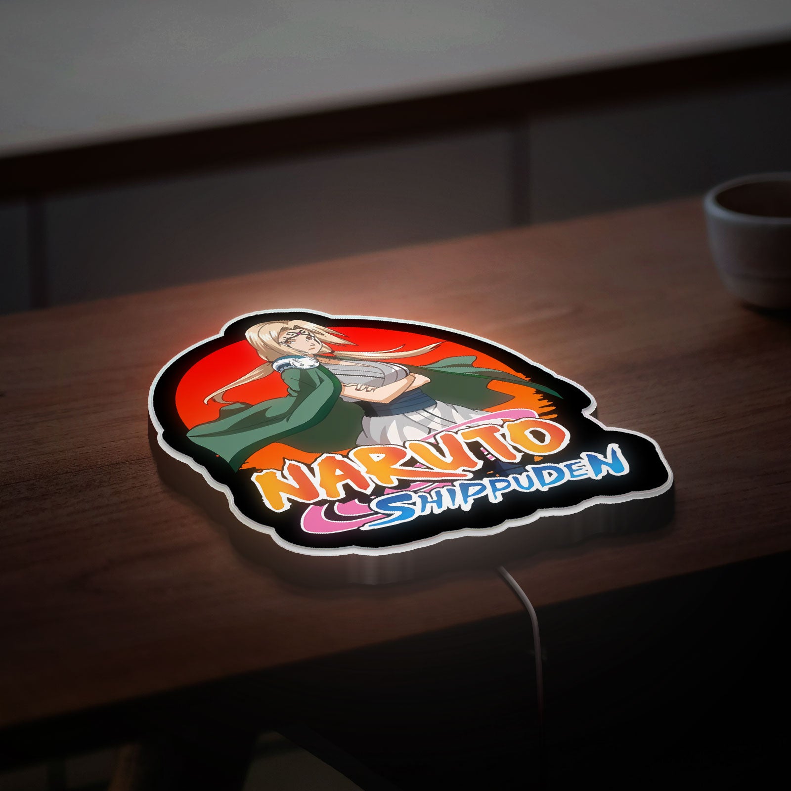 Tsunade Senju 3D Light Box - Naruto Anime LED Night Light, Hokage Character Decor for Anime Fans & Otaku Gifts 